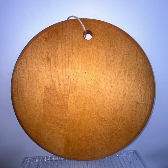 J.K. Adams Vermont Maple Artisan 12" Round Server Cheese, Cutting Board - Picture 4 of 8